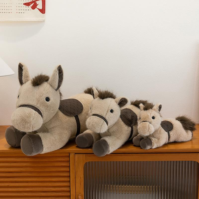 Bai Fen Bai Maskottchenpuppe Pony Plüschtier, 30cm, khaki - Bild 2