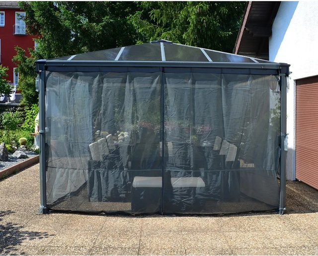 Palram Canopia Insektenschutznetz für Pavillons von 3 bis 4 m in Anthrazit - Bild 1