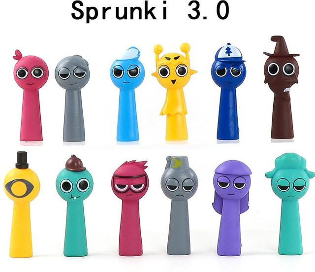 PRELEXT Sprunki Wenda Actionfigur, 12-teiliges Set, ab 14 Jahren - Bild 1