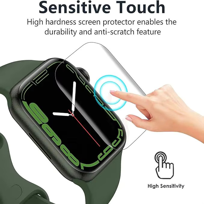 HD Clear Hydrogel Displayschutzfolie für Apple Watch Ultra 1 2 3 49 mm, transparent - Bild 3