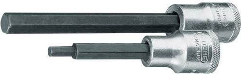 Gedore Steckschlüsseleinsatz 1/2 Zoll Innen-6-kant 7 mm Länge: 100 mm Silber - Bild 1