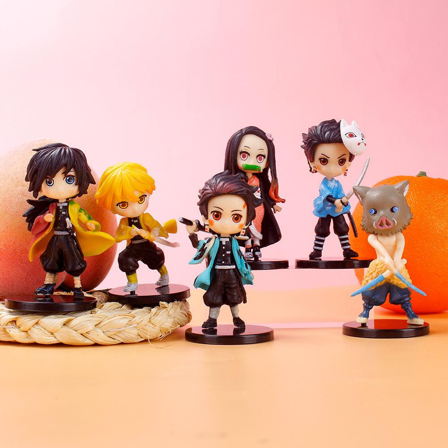 Yiran toy 1 Demon Slayer Kimetsu no Yaiba Actionfigur 6-teiliges Set - Bild 2