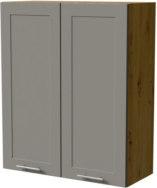 Feldmann-Wohnen Hängeschrank Oslo W4 Eiche Artisan und Dust Grey Matt mit Soft-Close-Türen, B/T/H: 80 x 32,5 x 96 cm - Bild 1