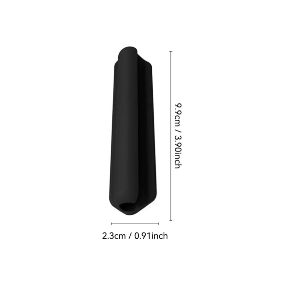 KANNERT Tragbarer Silikon-Bleistifthalter selbstklebend und flexibel für Tablet-Stylus und Federmäppchen in Schwarz oder Lila - Bild 4