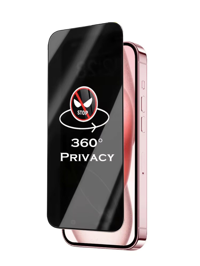 NNBILI 2er-Pack 4-Wege 360-Grad Blickschutzfolie für iPhone 17 16 15 14 13 12 11 Pro Max 17Air 17e Rundumschutz transparent - Bild 6