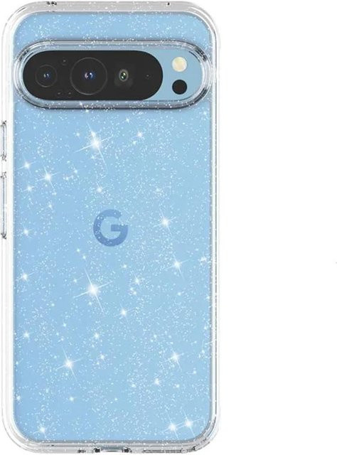 Glitzernde Handyhülle für Google Pixel 9 Pro XL, 9 Pro, 9, 8 Pro und 8 in Transparent oder Blau, stoßfeste Rückseite mit Bling-Effekt - Bild 1