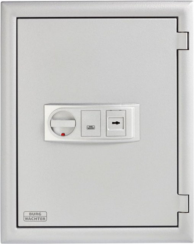 Burg-Wächter Wertschutzschrank MTD 760 K feuergeschützt mit Doppelbartschlüsselschloss in Silber, B: 50 cm, H: 62,5 cm, T: 46,2 cm - Bild 2