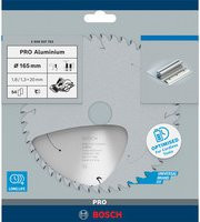 Bosch Kreissägeblatt Standard für Aluminium für Akkusägen, 54 Zähne, Durchmesser: 165 mm, Bohrung: 20 mm - Bild 2