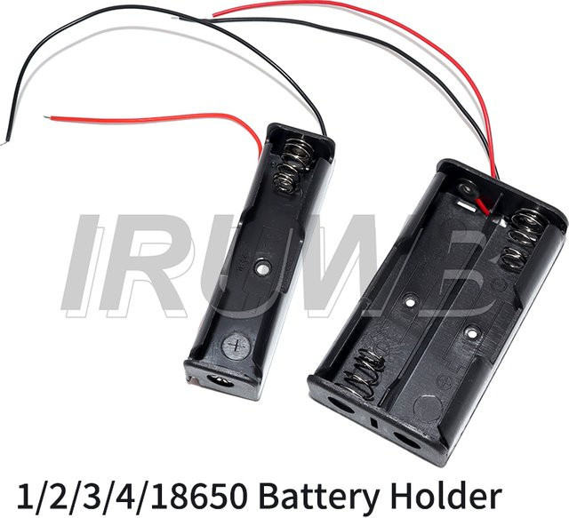 IRUWB 18650 Batteriehalter Box für parallele 3,7 V Akkus in Schwarz - Bild 1