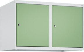 C+P Aufsatzschrank 7035/6011 mit Zylinderschloss und 2 Abteilen, B: 50 cm, H: 80 cm, T: 50 cm - Bild 1