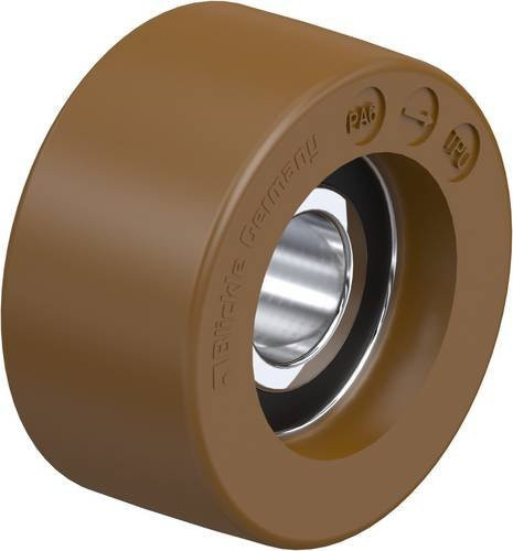 Blickle Führungsrolle FPU 50x25/15-11K in Braun mit 50mm Durchmesser und 80kg Tragfähigkeit - Bild 1
