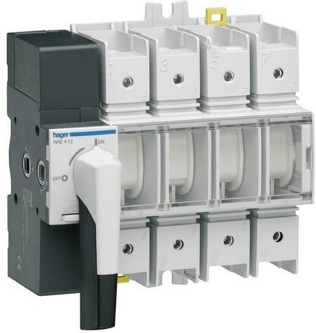 Hager HAE412 Lasttrennschalter 4polig 125A 415V in Weiß - Bild 1