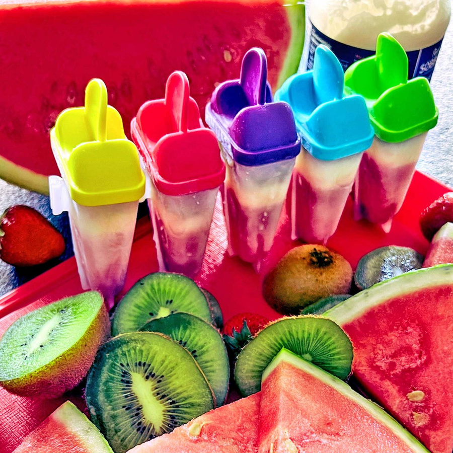 Fackelmann Eisformen für Stieleis, 5 Stück, Multicolor, Kunststoff - Bild 2
