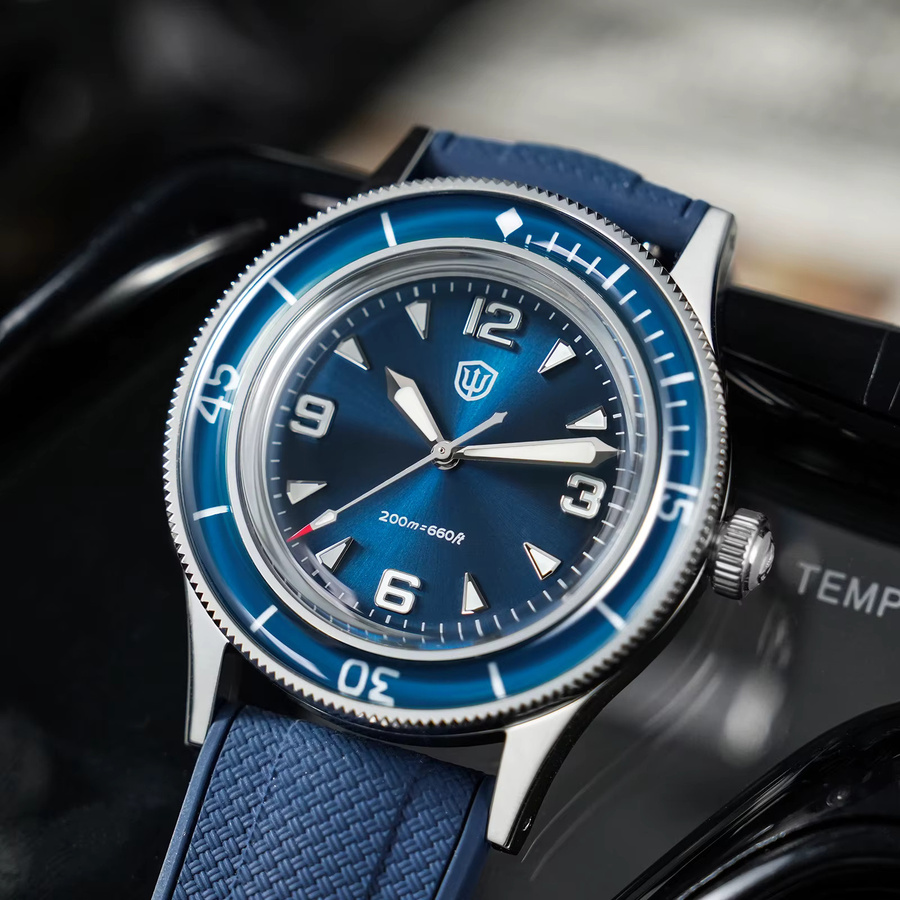Watchdives Armbanduhr Edelstahl, Quarz, 38 mm, Herren - Bild 2