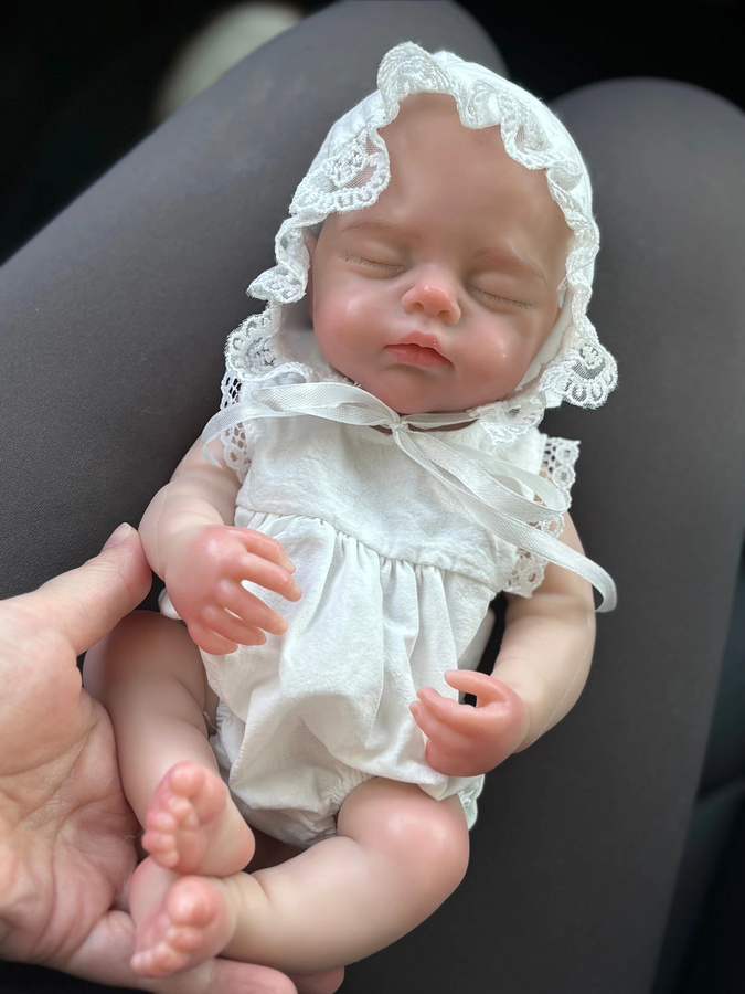 Saskia Silikonpuppe, Mädchen, Silikon, Weiß - Bild 4