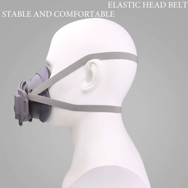 ELESESAFE Staubmaske als Atemschutzmaske aus Kunststoff und Baumwolle, grau - Bild 3