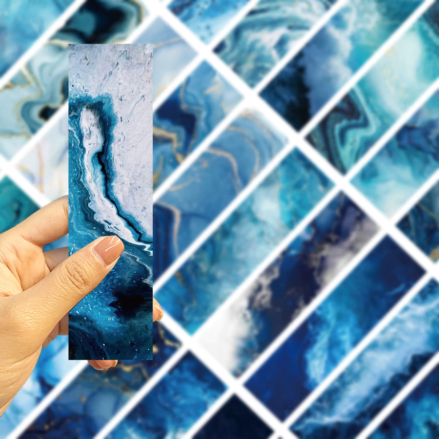 30 Stück dekorative beschriftbare Bücher in Blue Ocean für kreative Schreibwaren und Geschenke - Bild 3