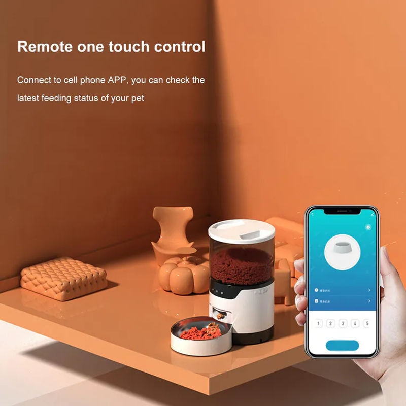 Aimo Automatischer Tierfutterspender mit App-Steuerung und Sprachrekorder in Grau - Bild 2
