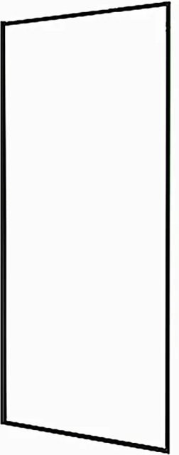 Duschparadies Walk-in Duschabtrennung aus Glas mit schwarzem Rand, B/H: 117,7 x 200 cm, 8mm Nano-Glas, transparent - Bild 1