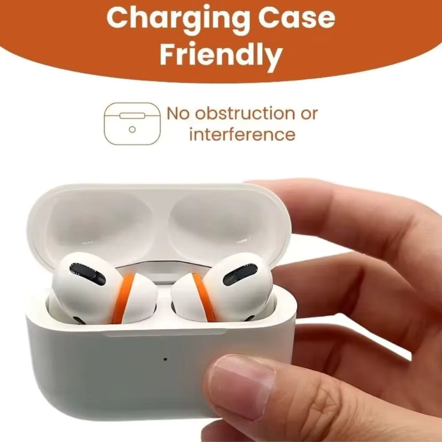 Apple Ersatz-Ohrstöpsel aus Memory Foam für AirPods Pro in Weiß und Grau, In-Ear Kopfhörerzubehör in den Größen S/M/L - Bild 3