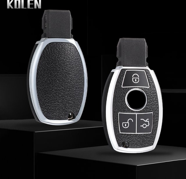 KOLEN TPU Schlüsselhülle für Mercedes Benz A C E S G Klasse GLA CLA GLK ML GLC CLS W204 W176 W212 W463 W205 - Bild 1