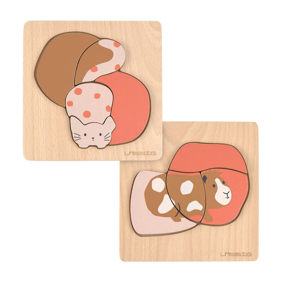 Lässig Little Mateys Katze, Holzpuzzle, 2er Set - Bild 1