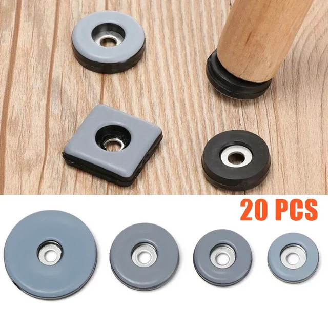20er Set Möbelfüße Sliders als Bodenschutz und Möbelmover für Bett, Sofa und Tisch - Bild 1