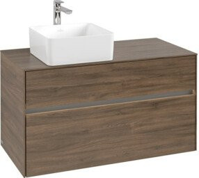 V&B Waschtischunterschrank Collaro mit LED-Beleuchtung, B/H/T: 100 x 54,8 x 50 cm - Bild 1
