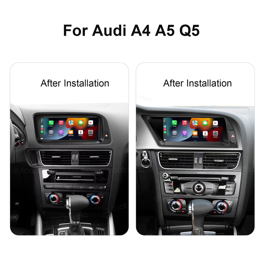 AUTOABC Kabelloses CarPlay und Android Auto Interface für Audi A4 A5 Q5 3G MMI-System mit MirrorLink, AirPlay und Navigation - Bild 3