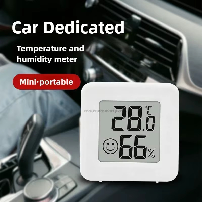 Octpress Mini LCD Digital Thermometer Hygrometer Set in Weiß aus Kunststoff zur Messung von Temperatur und Luftfeuchtigkeit im Innenraum - Bild 2