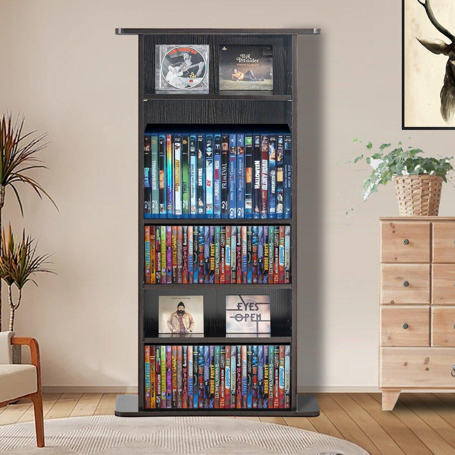 Medienaufbewahrungsschrank Buying Solutions MB mit 5 verstellbaren Regalen für 240 CDs und DVDs in Espresso Braun - Bild 9