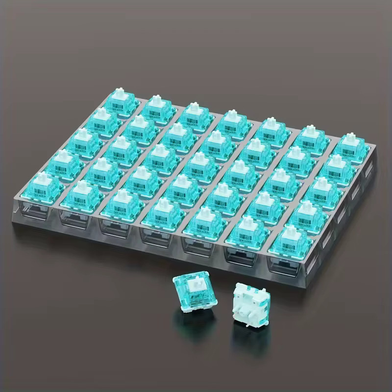 MovingMic Ice Burning Shaft 35 Stück mechanische Tastaturschalter, selbstschmierende lineare 5-polige POM-Vorbau für DIY-Gaming-Tastaturen - Bild 2