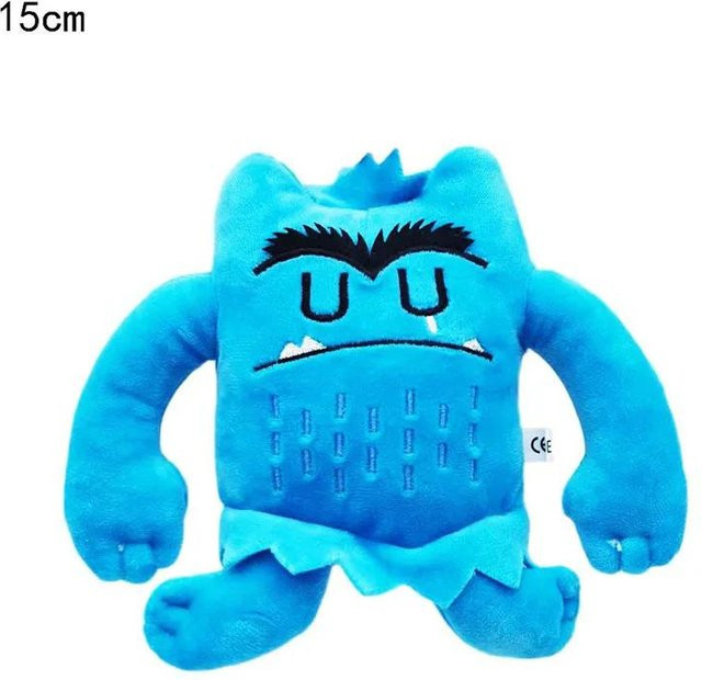 BC Pet Supplies Die Farbe Monster Plüsch Puppe, 6-teiliges Set, 15cm - Bild 1