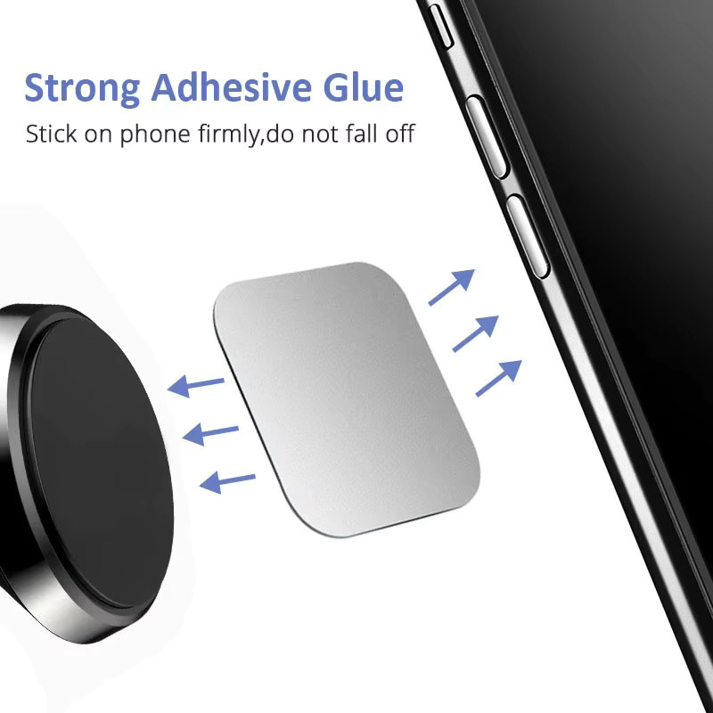 BRYNTHORX Magnetische Metallplatten in Silber für universelle Auto-Handyhalterungen und iPhone oder Huawei - Bild 2
