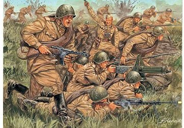 Italeri Russian Infantry WWII, Modellbau, 1:72 - Bild 1