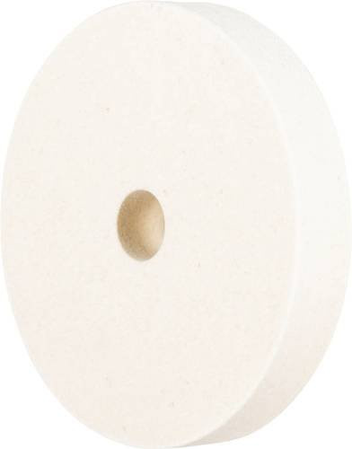 PFERD Filzscheibe FKSC mittelhart für universelle Polierarbeiten Durchmesser: 125 mm, Bohrung: 20 mm, Farbe: Weiß - Bild 1