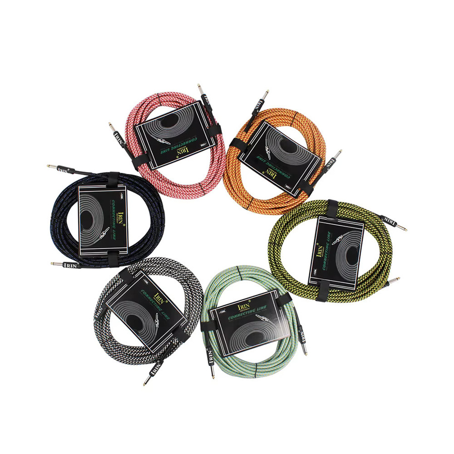 IRIN Audiokabel mit 6,5 mm Stecker in Gold für E-Gitarre und Bass - Bild 3