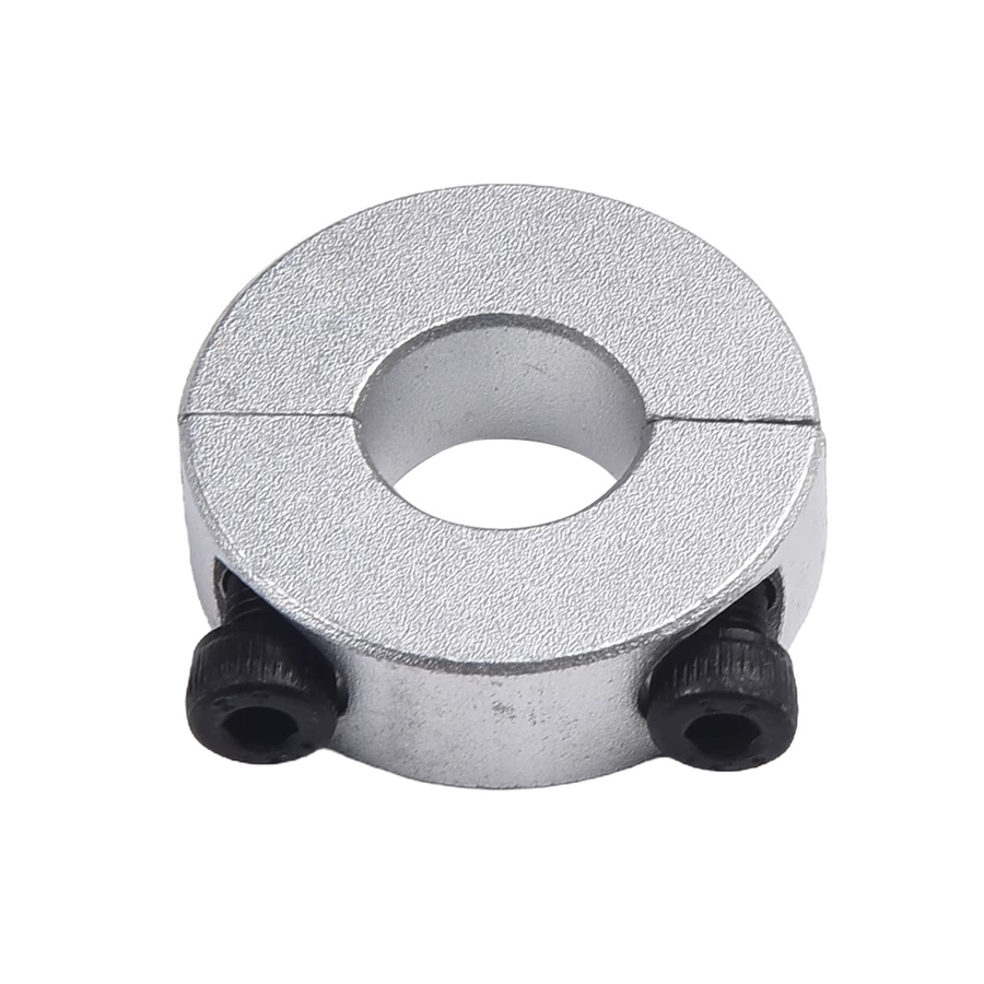 DAZZLEEX Klemmkragen doppelt geteilt aus Aluminiumlegierung in Silber, Innen-Durchmesser: 13 mm bis 30 mm - Bild 1