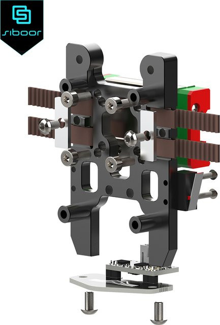 Siboor Kartographer IDM Scanner Nivellierungssensor mit CNC-Metallhalterung für VORON 2.4 und Trident 3D-Drucker aus 6061 Aluminium, Schwarz - Bild 1