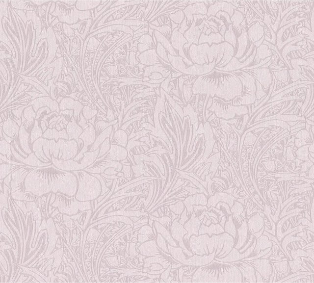 A.S. Création Vliestapete mit floralem Art-Nouveau-Design in Pink, Satinmatt, FSC-zertifiziert - Bild 1