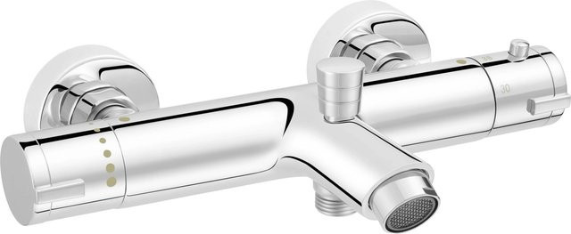 baliv Thermostat-Wannenarmatur WA-2520 mit Einhebelmischer und Sprayfunktion in Chrom - Bild 1