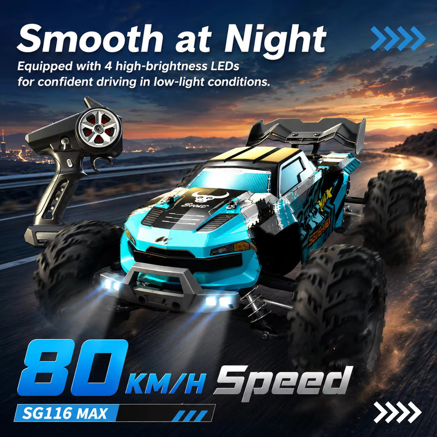 ZNLYRION SG116MAX PRO RC Auto, 1:16, 4WD, bürstenlos, ferngesteuert, mit LED-Licht - Bild 5