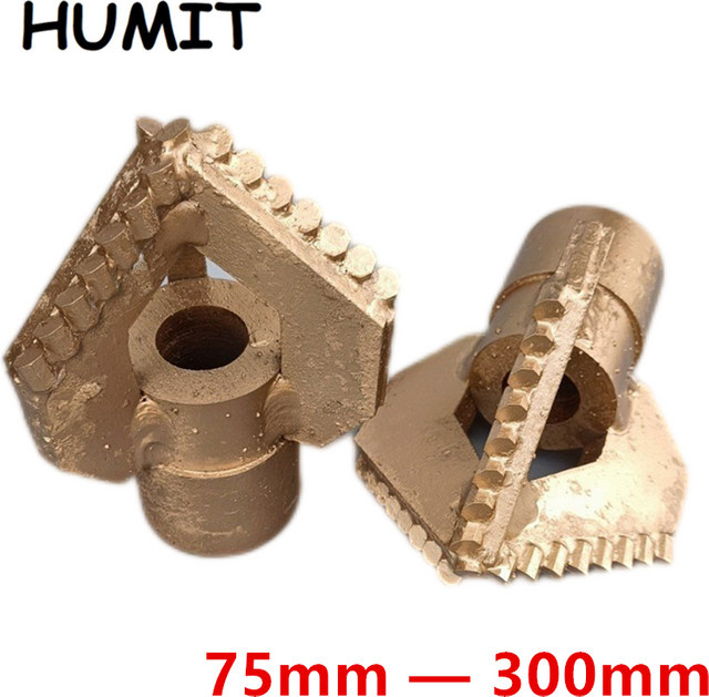 HUMIT Dreiflügeliger Legierungsbohrer mit 3 Klingen in Gold für Brunnenbohrungen und Wassersuche, Durchmesser: 15,0 mm - Bild 1