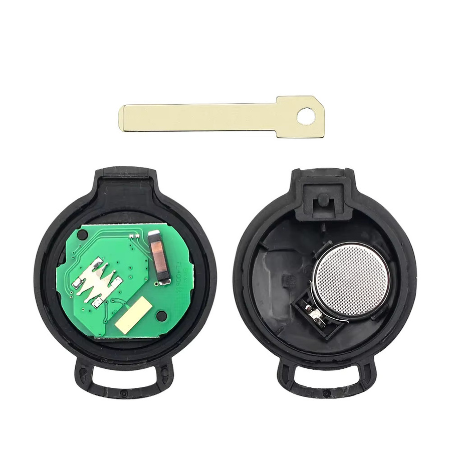 Keyyou Auto Fernbedienung Schlüssel für Mercedes Benz Smart 433 MHz ID46 PCF7941 mit Batterie in Schwarz - Bild 2