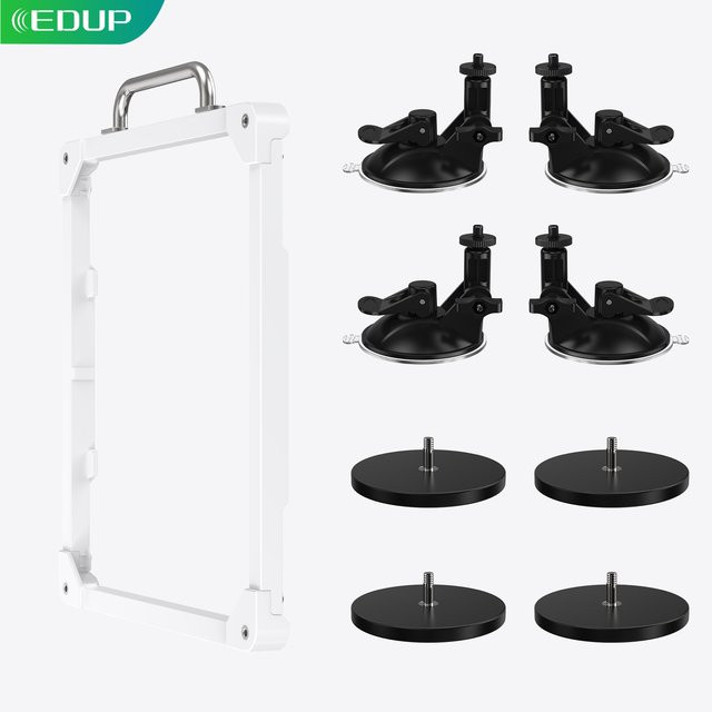 EPUP SK0173S Pro 2-in-1 Magnetische Saugnapfhalterung mit 120kg Haltekraft, bohrfreie Halterung kompatibel mit Starlink Mini und Mini X - Bild 1