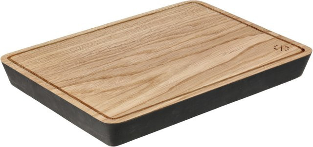 VEGA Servierbrett Simeto aus Holz in Eiche und Schwarz, rechteckig, B: 24 cm, T: 32 cm, H: 3 cm - Bild 1