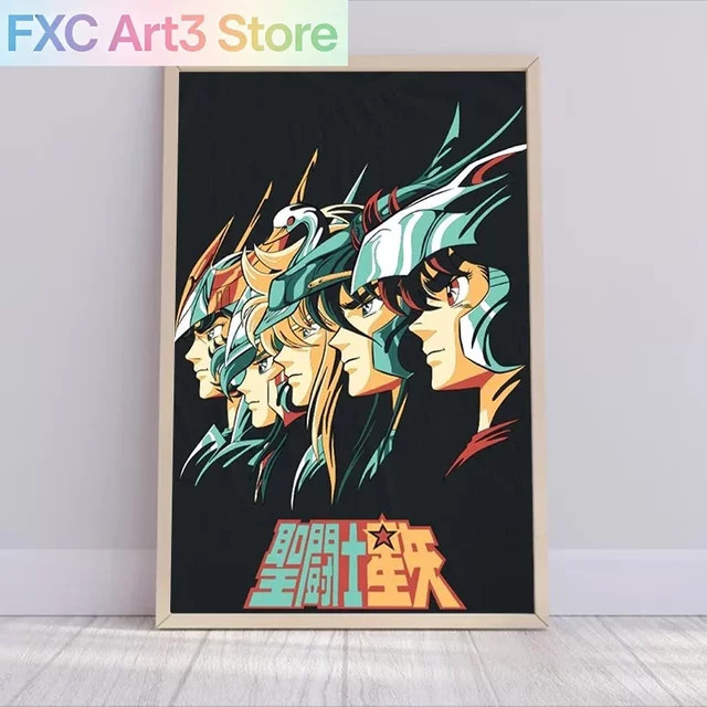Kayou Saint Seiya Anime Poster Rahmenlose Leinwand Wanddekoration Mehrfarbig - Bild 1