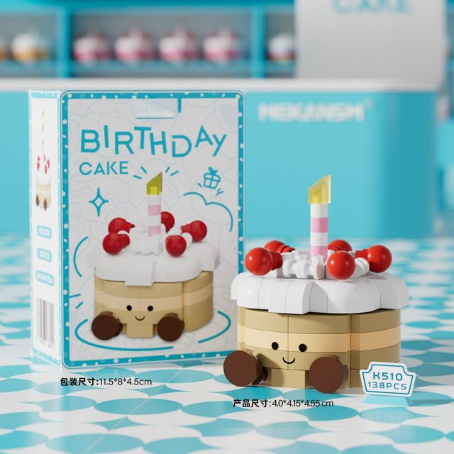 Liyike Mini-Kuchen Bausteine Set, Kreatives Spielzeug, ab 6 Jahren - Bild 1