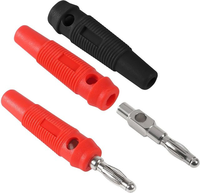 AOKIN 10 Stück 32A Hochstrom Bananenstecker Männlich 4mm Schraubbar Stapelbar Multicolour Audio-Lautsprecherkabel-Verbinder für Audiogeräte - Bild 1