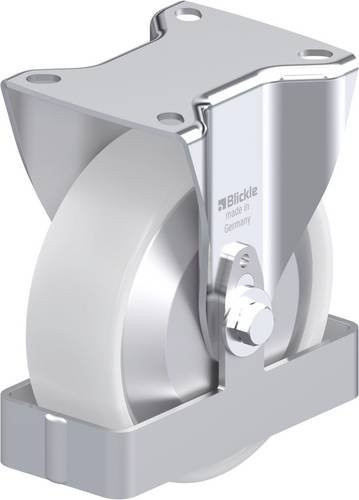 Blickle B-PO 125XR-FA-FS Stahlblech-Bockrolle in Silber, Rad-Durchmesser: 125 mm, Tragfähigkeit: 250 kg - Bild 1